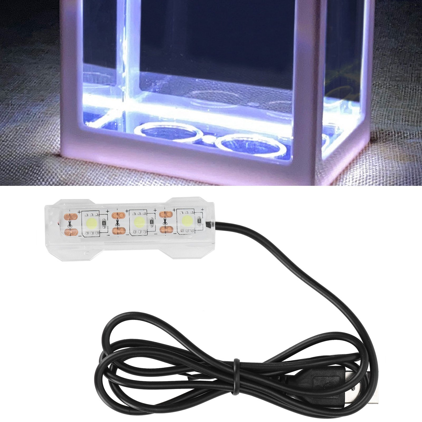 Planted Aquarium Mini - Desktop Fish Light Aquarium USB Light