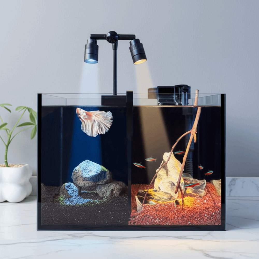 Double-headed Mini Clip-on Aqu - đánh giá và giá Planted Aquarium Mini