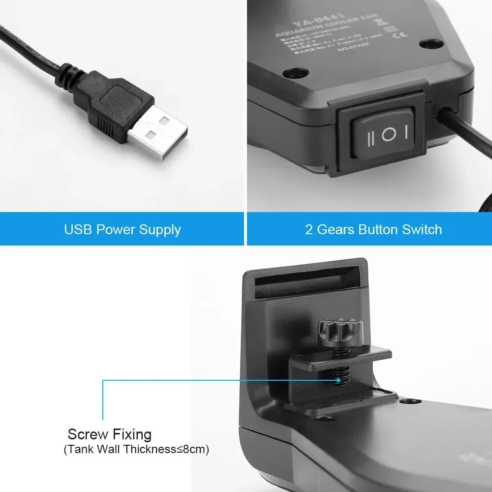 USB Aquarium Cooling Fan with  - đánh giá và giá Planted Aquarium Mini