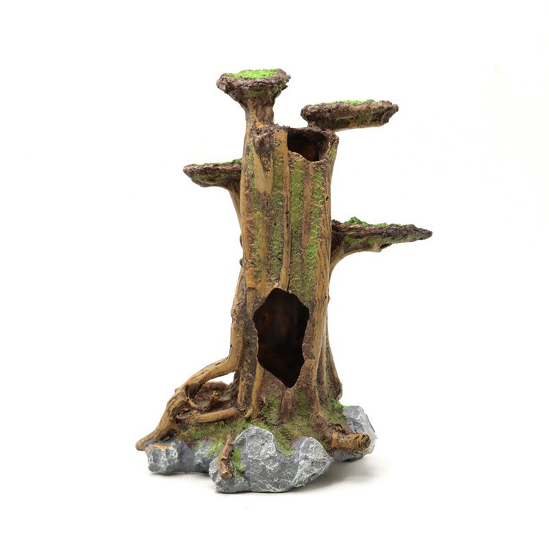 Artificial Brazilian Tree Drif - đánh giá và giá Planted Aquarium With Driftwood