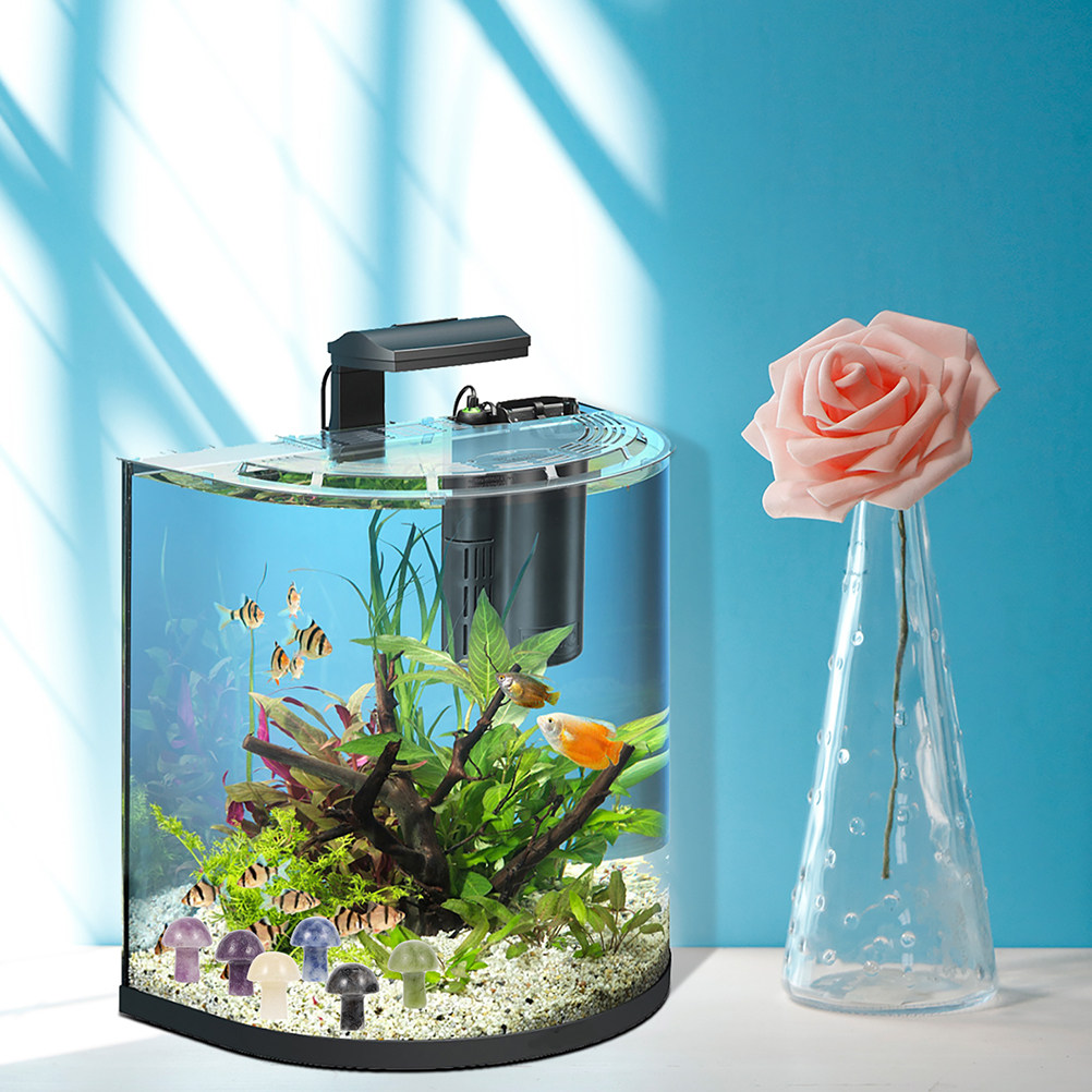 8Pcs Simulation Mini Mushroom  - đánh giá và giá Planted Aquarium Mini